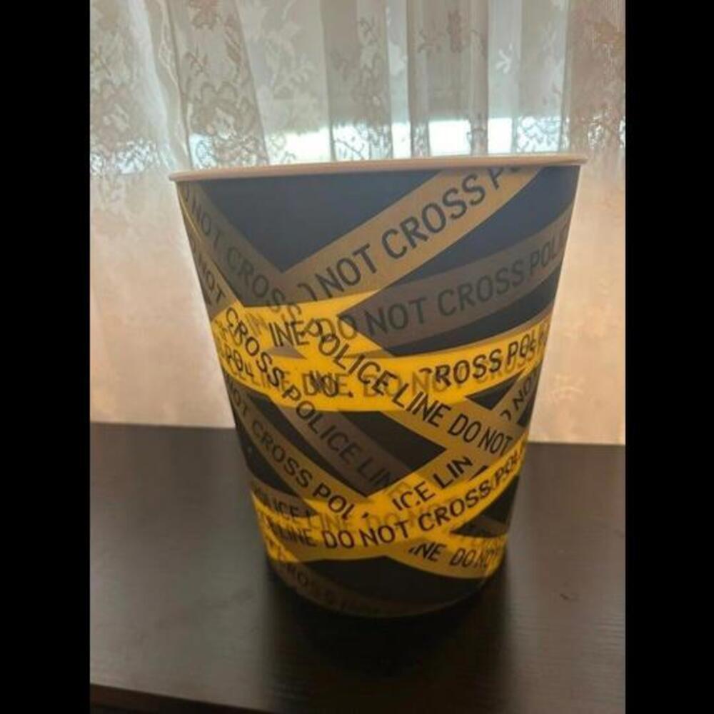 Crime Scene "Do Not Cross" Novelty Trash Can